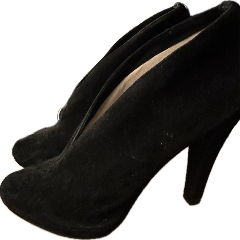 Michael Kors Black Suede High Heel Booties